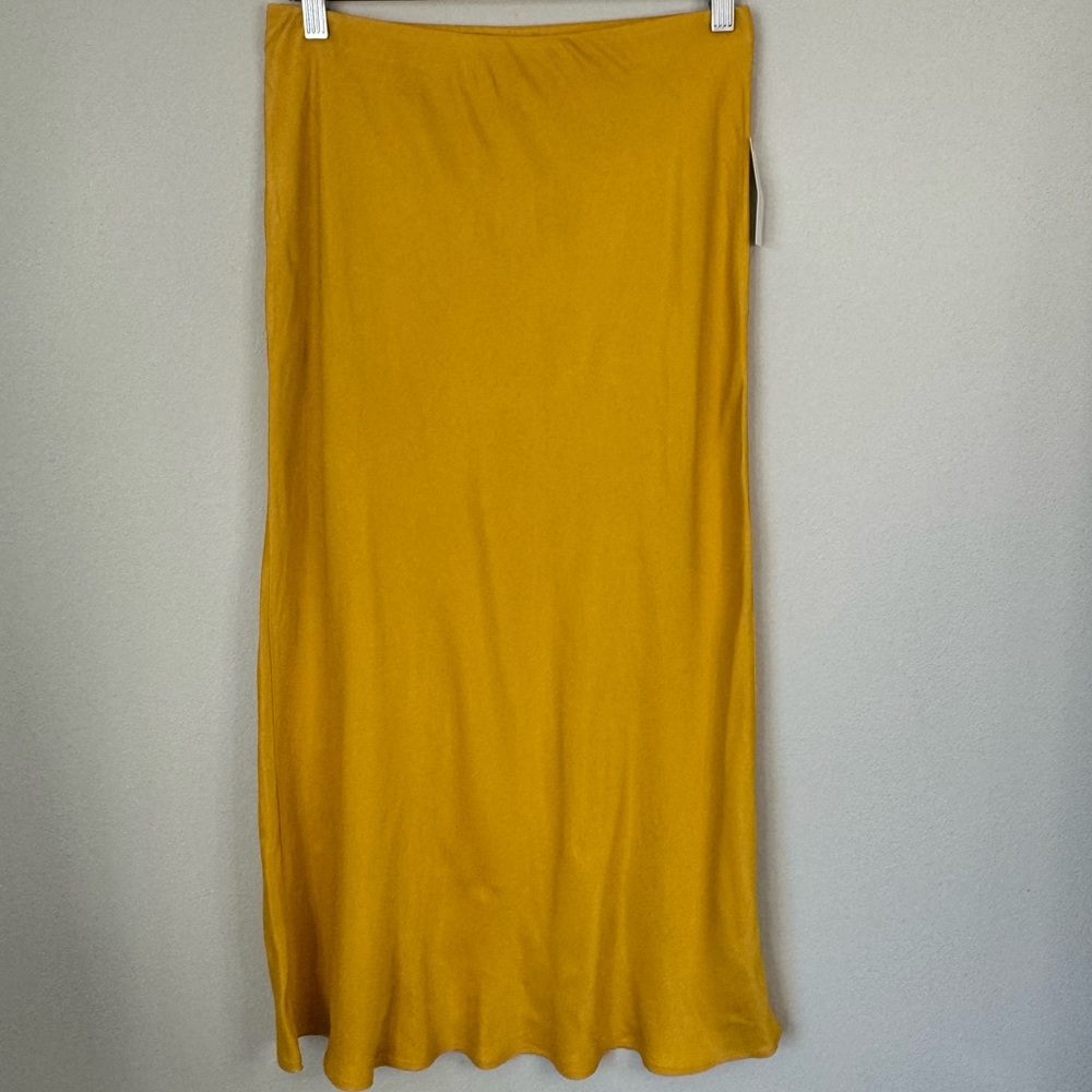 NWT Anthropologie Tilda Slip Skirt Size Small Yellow